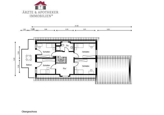 Grundriss Obergeschoss