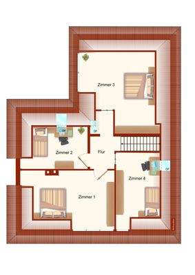 Grundriss DG ähnlich, nicht maßstäblich