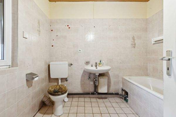 Badezimmer im Rohbau