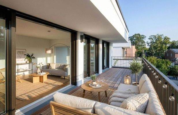 Balkon mit Sonnengarantie