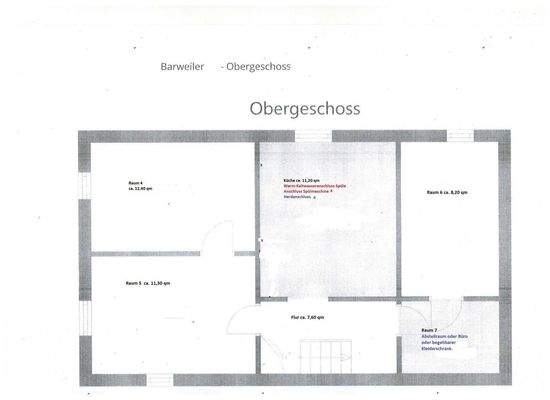 Grundriss Obergeschoss