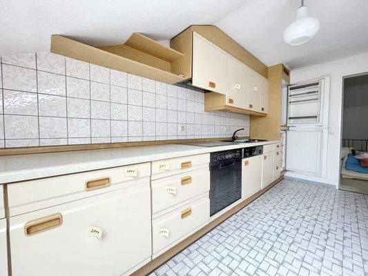 Einbauküche im Dachgeschoss