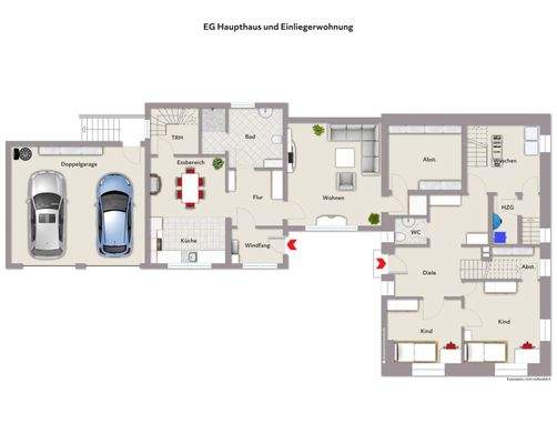 EG Hauphaus und Einliegerwohnung