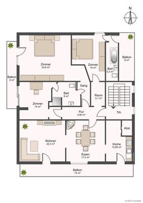 5 Zimmer 2 Bäder l Platz für die große Familie 