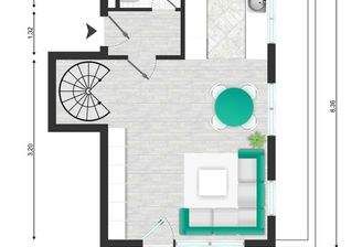 Grundriss Maisonette Whg DG 1