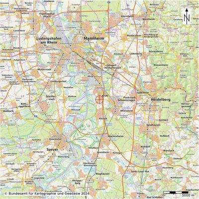 Übersichtskarte Lage für Expose BV Brühl, Schwetzinger Straße 6
