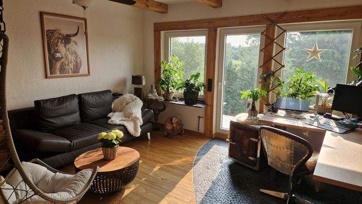 Zimmer mit Balkon und toller Aussicht ins Grüne