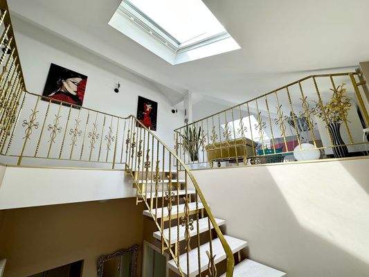 Treppe ins Dachgeschoss