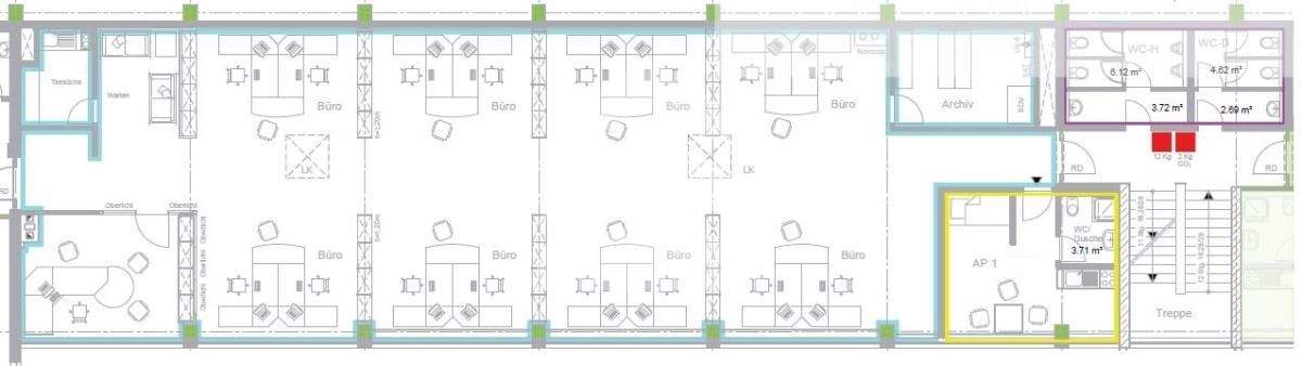 Grundriss 3. OG mitte