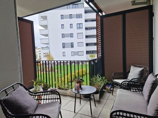 Überdachter Balkon