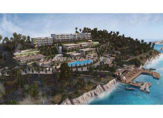 Furnished Apartments in a Beachfront Complex in Yalikavak Bodrum
