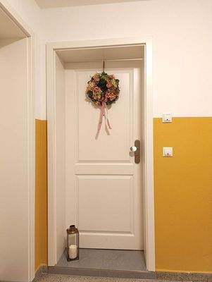 Eingang zur Maisonette-Wohnung