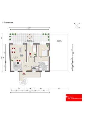 Grundriss Wohnung 12.