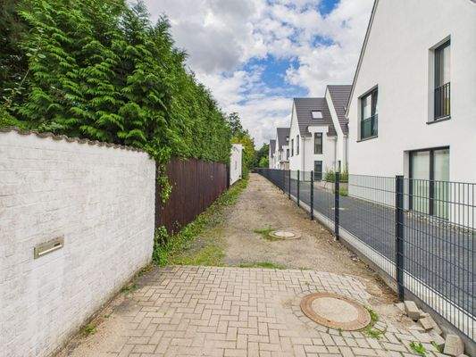 private Zufahrt zum Grundstück