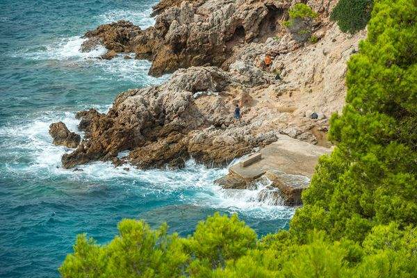 Blick zur Steilküste