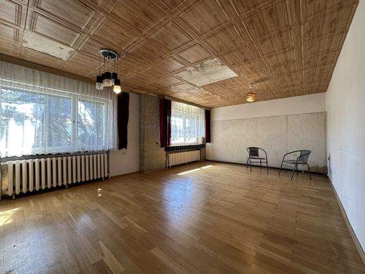 Blick ins Wohnzimmer EG