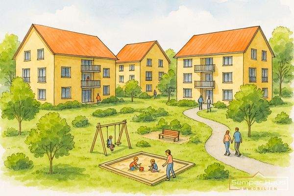 Visualisierung  möglicher Bebauung