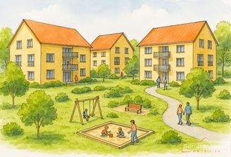 Visualisierung  möglicher Bebauung