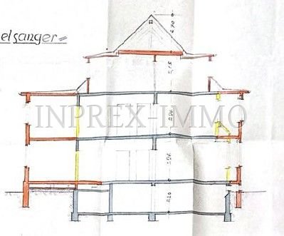 1030 Querschnitt eines möglichen Umbaus - aus der Bauakte