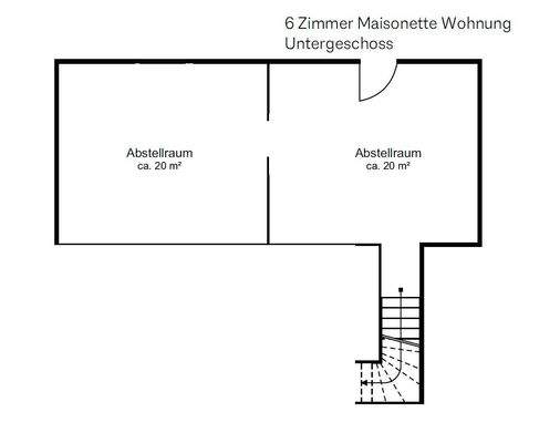 Grundriss 6 Zimmer Maisonette_UG