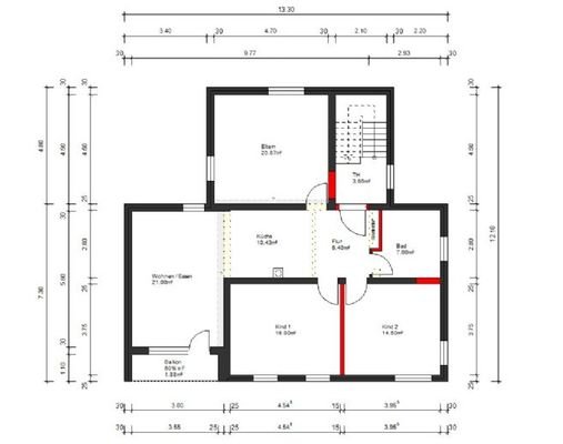 Grundriss 1. Obergeschoss