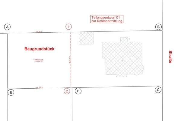 Portal Teilungsentwurf