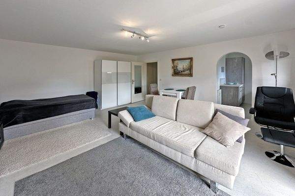 Wohnbereich mit Blick in die Küche