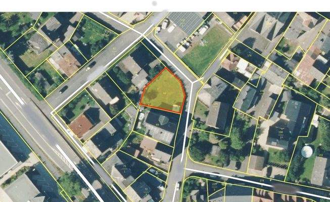 Liegenschaftskarte --- Satellitenbild 