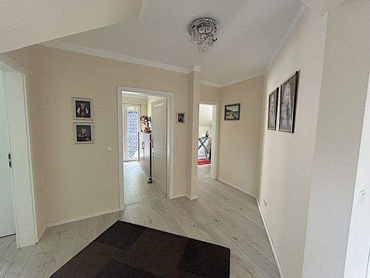 Flur im Obergeschoss zu den Zimmern