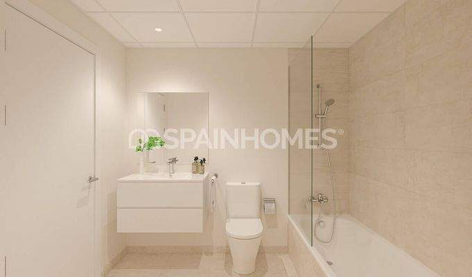 Sea View Townhouses Featuring Private Gardens in Mijas