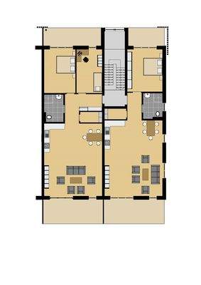 Grundriss Wohnung Nr. 1, 3, 7, 8