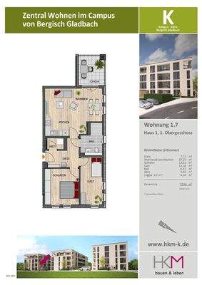 Grundriss mit Flächenangaben