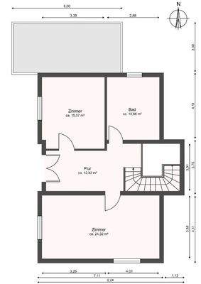 Grundriss Obergeschoss