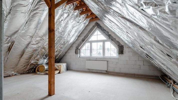 Dachgeschoss als potentielles Arbeits- oder Freizeitzimmer