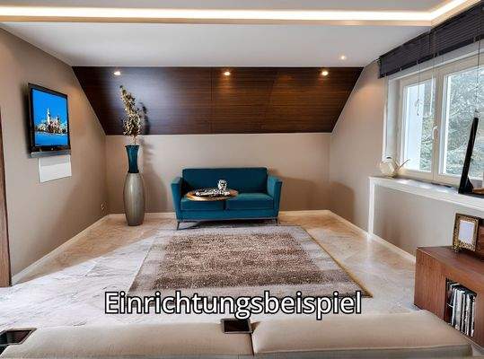 Wohnzimmer OG, Einrichtungsbeispiel