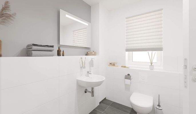 Für Ihre Gäste steht ein separates WC bereit