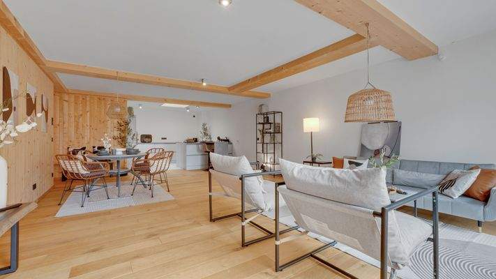 Wohn-/Esszimmer / Küche