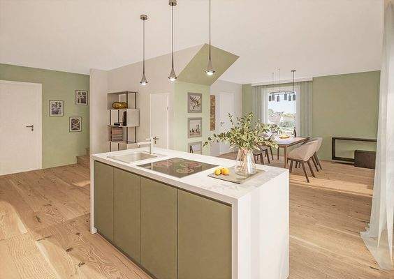 Wohn- Ess- Kochbereich