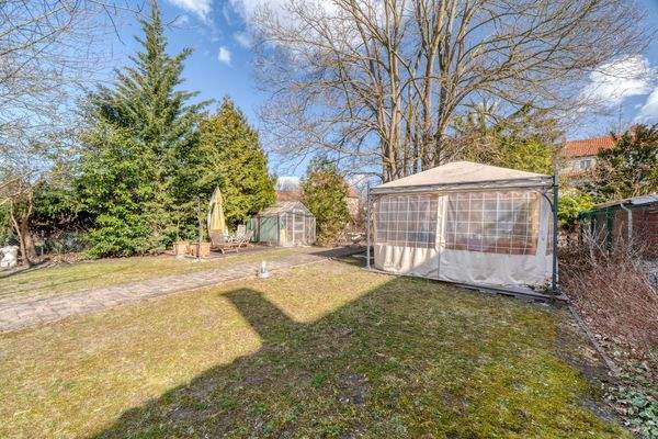 Blick auf das Grundstück