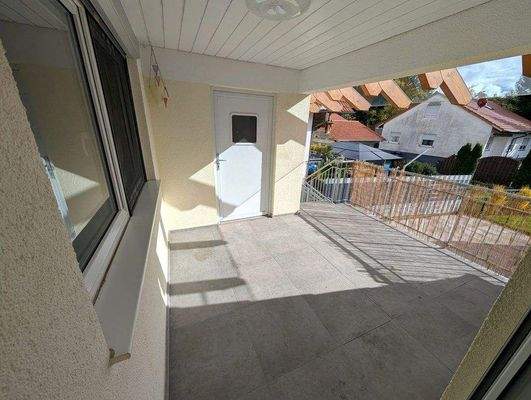 Terrasse von Küche aus