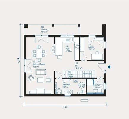 Moderne 3-Zimmer-Wohnung