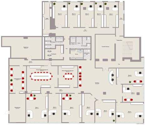 Grundriss Büro 6. OG