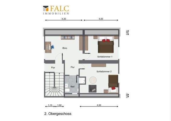 Grundriss Wohnhaus 2.OG