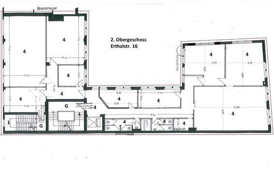 Geschossplan 2. Etage Nr. 4