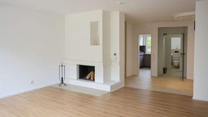 Wohnbereich mit kamin