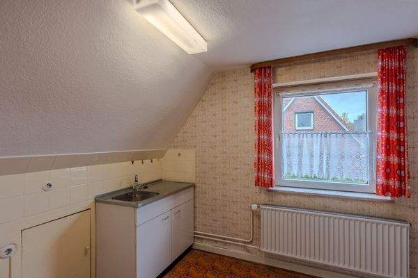 Küche im Dachgeschoss