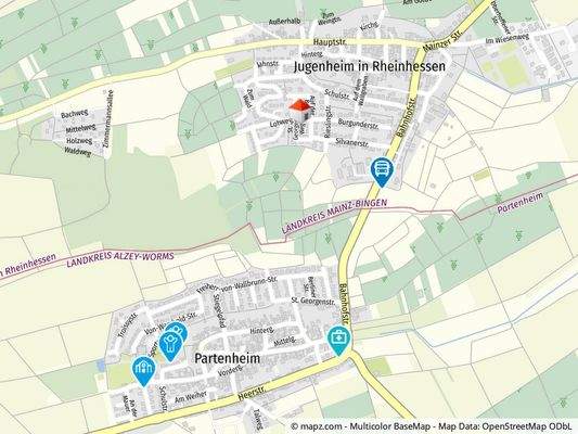 Geolyzer Kartenausschnitt