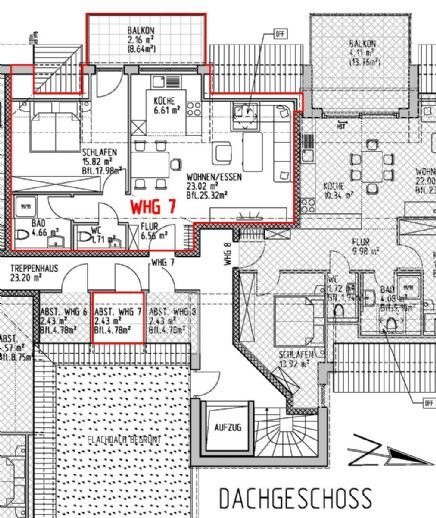 Energieeffiziente 2-Zimmer-Dachgeschosswohnung mit Balkon