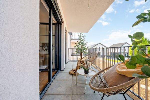 Balkonterrasse im 1. OG