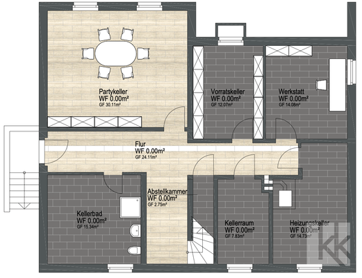 Grundriss Kellergeschoss
